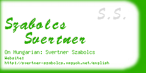 szabolcs svertner business card